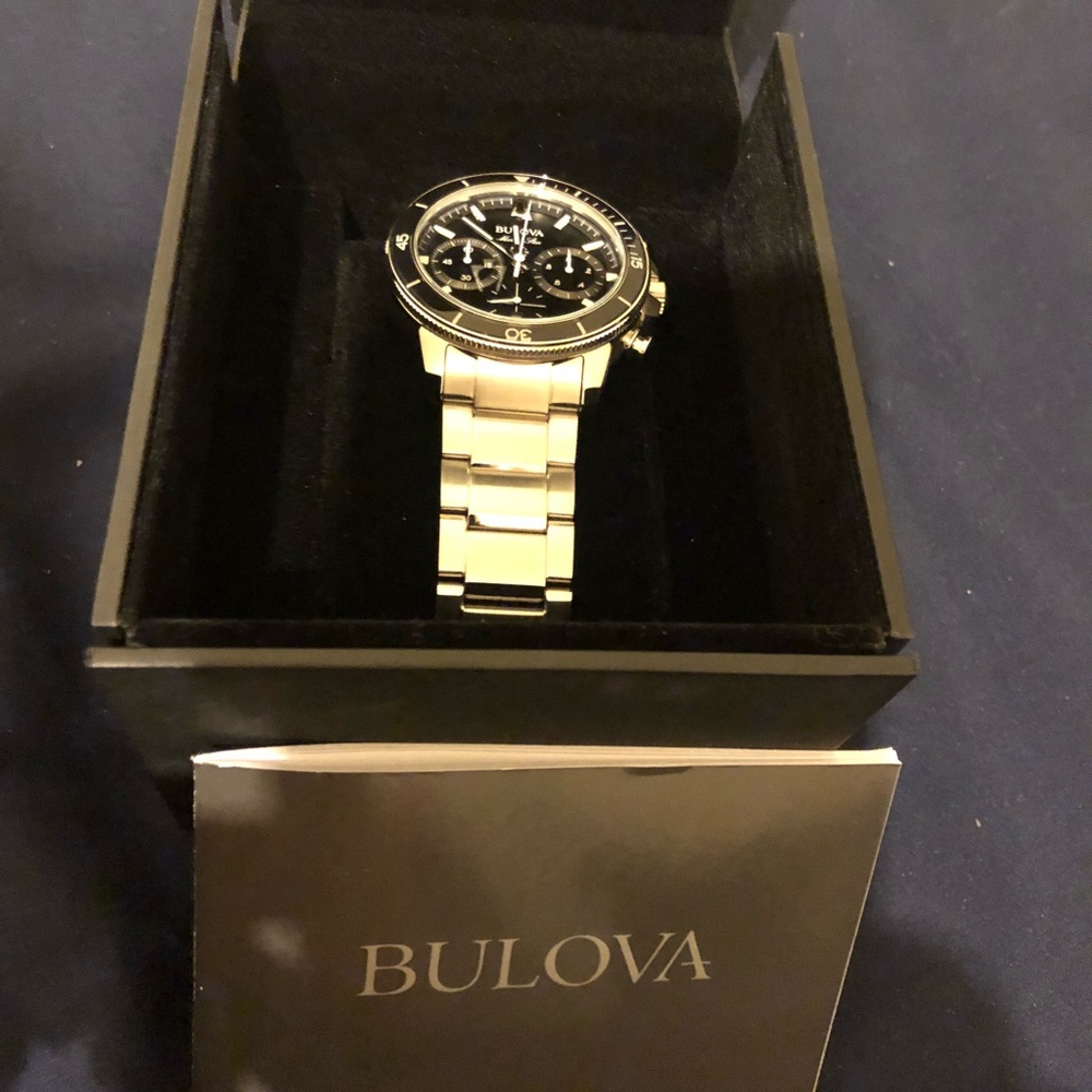 Bulova marines star chronograph watch NEW